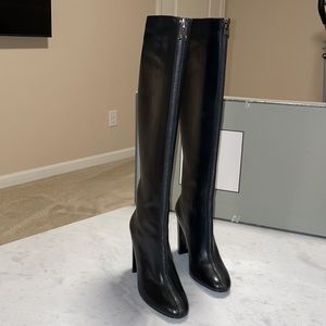 TOM FORD Zip-front Calf Leather Knee Boot